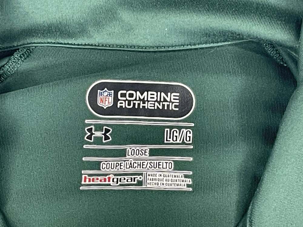 Green Bay Packers Under Armour Womens L Combine Authentic 1/4 Zip Cheeseheads - Picture 14 of 16